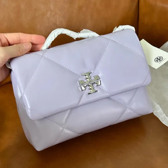 Tory Burch Small Kira Diamond Quilted Leather Convertible Shoulder Bag - Picture 2 of 14